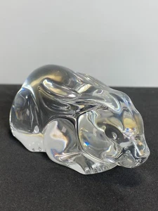 Vintage Glass Lead Crystal Bunny Rabbit Figurine by Princess House - Picture 1 of 5