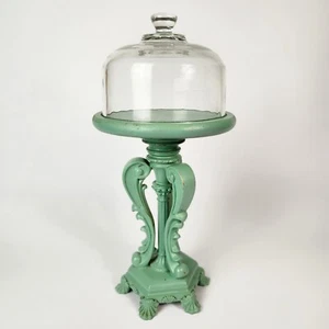 Porta torta verde menta stile vittoriano elegante supporto per cupcake decorazione matrimonio festa - Foto 1 di 13
