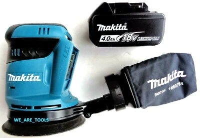 Nueva lijadora orbital inalámbrica Makita XOB01 18 voltios 5", (1) BL1840B 4.0 batería LXT Foto 1 de 4