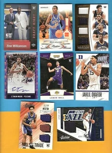 ZION WILLIAMSON ROOKIE JRUE HOLIDAY RC & JERSEY E'TWAUN MOORE AUTO CARD PELICANS - Picture 1 of 2