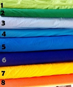 TESSUTO ABBIGLIAMENTO PANNO LARGO MISTO COTONE POLIESTERE 60" 27 COLORI DA CORTILE - Foto 1 di 4