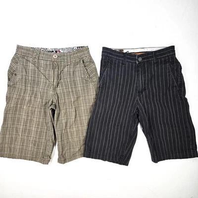 Quicksilver Volcom Boys Sz 12 Youth 26 Shorts Bundle Lot Chino Skate Surf - Image 1 of 4