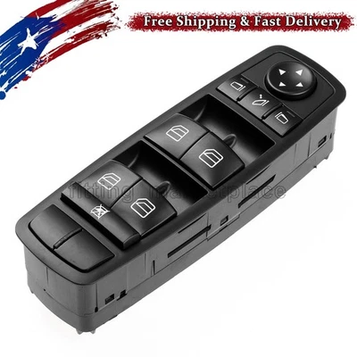 Interruptor de ventana eléctrica maestro lado del conductor delantero para Mercedes-Benz ML350 GL450 R350 Foto 1 de 4