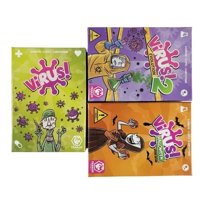 Virus 1 2 3 Juego de Mesa Contagiosamente Divertido Juego de Cartas Español e Inglés Fiesta Familiar Foto 1 de 4