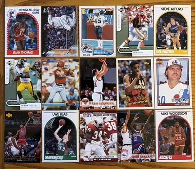 (15) Diferentes tarjetas de ex alumnos de la Universidad de Indiana Hoosiers Isiah Thomas Foto 1 de 4