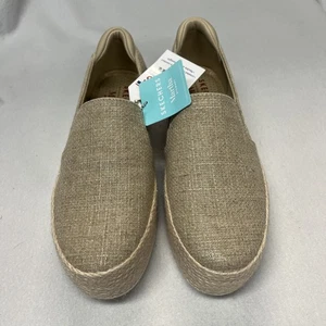 Neu mit Etikett Martha Stewart x Skechers Damen 9,5 Bobs Sesam By The Bay 158908 Natur - Bild 1 von 6