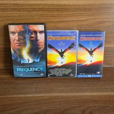 DRAGONHEART + FREQUENCY Filme Movies VHS Video Kassette Tape Konvolut Rarität - Bild 1 von 4