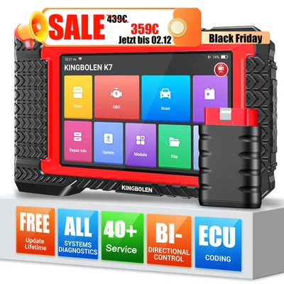 2025 KINGBOLEN K7 professionale auto OBD2 dispositivo diagnostico tutto il sistema ECU scanner codifica