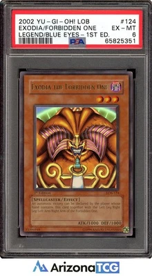 Yu-Gi-Oh 2002 Exodia Forbidden One LOB-124 1st Edition PSA 6 - Image 1 of 3
