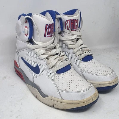 NIKE 2014 AIR COMMAND FORCE 76ers 684715 101 OG RETRO ULTRAMARINE MAX  Size 8 - Image 1 of 4
