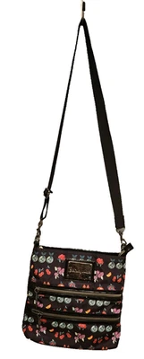 Betsey Johnson Betseyville Messenger Crossbody Y2K Shoulder Bag Fruit Theme Vtg - Imagem 1 de 4