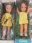 Vintage Gina Doll Lot Of 2 In Original Boxes 11” T Made In Hong Kong  (H)