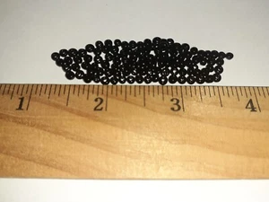 100PCs Black Seed Bead Rocaille Round Small Jewelry Crafts USA SHIPPING - Picture 1 of 10
