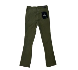 New EPTM Mens Pants Green & Camo Side Print Zip Up Sz Sm 30 - Picture 1 of 11