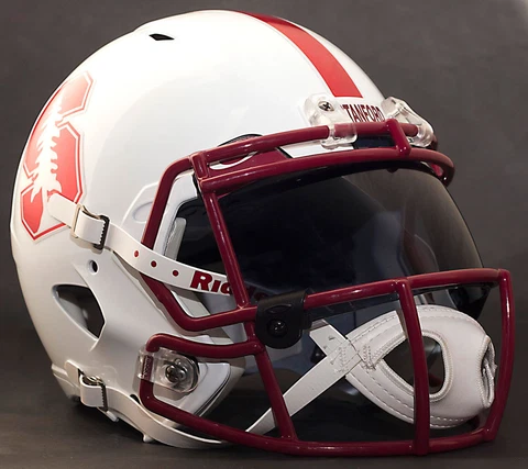 STANFORD CARDINAL NCAA Gameday REPLICA Football Helmet w/ OAKLEY Eye Shield Cover