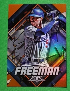 FREDDIE FREEMAN - 2022 Topps Fire - ORANGE Foil Parallel  #182/299 Dodgers - Picture 1 of 2