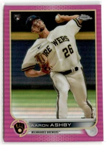 Aaron Ashby Milwaukee Brewers 2022 Topps Chrome Pink Refractor #80 - Picture 1 of 2