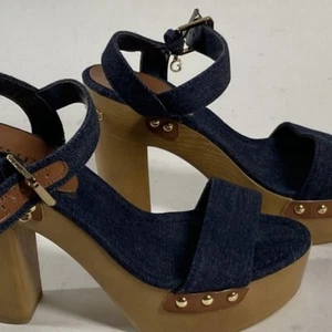Guess Chunky High Heels - Size 6.5    4" inch Heels #597 - Picture 1 of 11