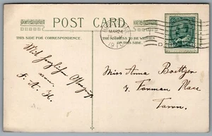 Postcard Easter c1910 Winsch Back With Best Easter Wishes Two Birds Basket CDS - Picture 1 of 1