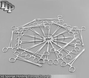 50 Sponge Holding Forceps Straight 7" Surgical Instruments - Picture 1 of 3