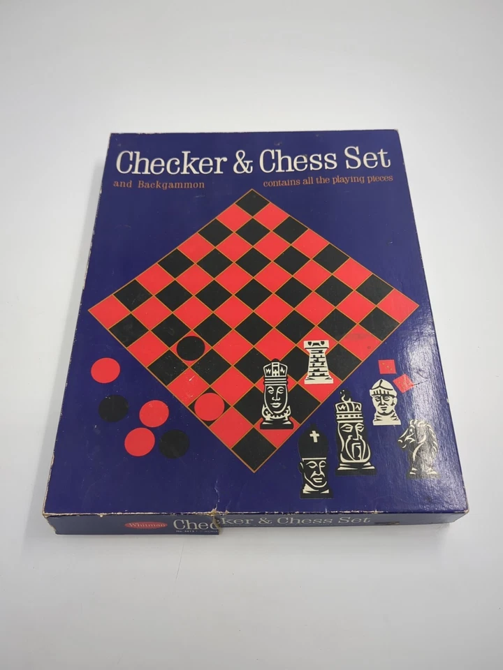 Whitman Checker and Chess Set Hong King Made - Image 1 of 4