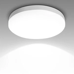 Flush Mount LED Ceiling Light 9 inch White Round LED Ceiling Lights 15W 5000K... - Picture 1 of 8