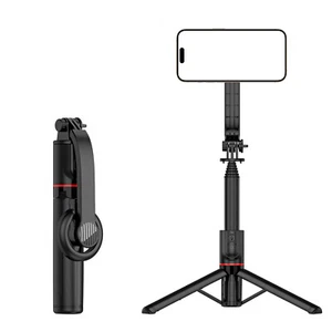 Magnetic Bluetooth Selfie Stick Holder Handheld Tripod Stand For Mobile Phone - Picture 1 of 12