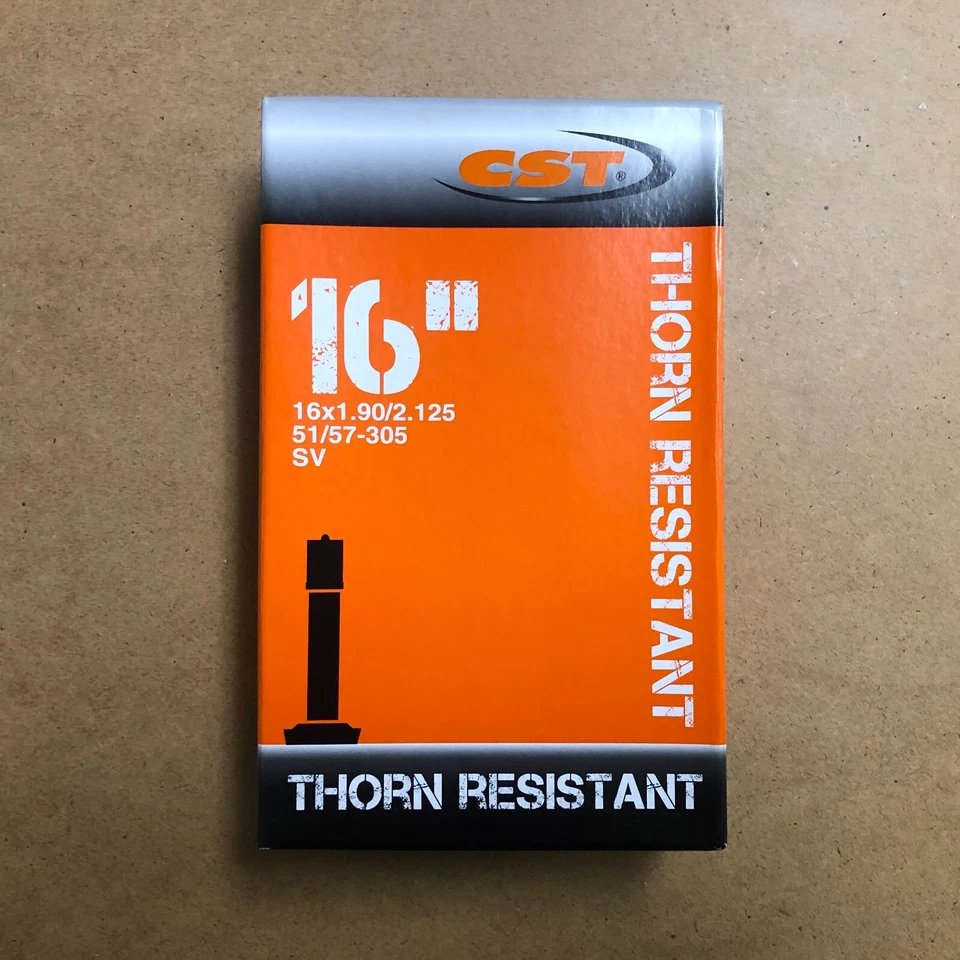 New CST Bicycle Inner Tube 16" Schrader Valve Thorn Proof Puncture Resistant - Image 1 of 1