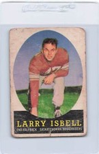1958 Topps CFL #29 Larry Isbell Roughriders Fair *DA-B2339
