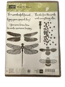 Stampin up Dragonfly Dreams Clear Photopolymer Stamp Set 10 STAMPS - Picture 1 of 3