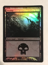 Swamp 291 MP Foil Time Spiral MTG