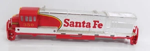 HO/ UNBRANDED / SANTA FE / DIESEL LOCOMOTIVE #350 / CHROMED SILVER SHELL / PARTS - Picture 1 of 5