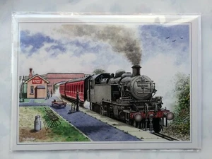 The Age Of Steam Tarjeta Tren Diseño Motor Vapor Abierto En Blanco Cumpleaños Navidad - Imagen 1 de 1