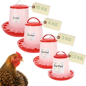 Futterautomat Hühner Küken Geflügel Futterspender Futtertrog 1,5 3 6 10 Kg - Bild 1 von 10