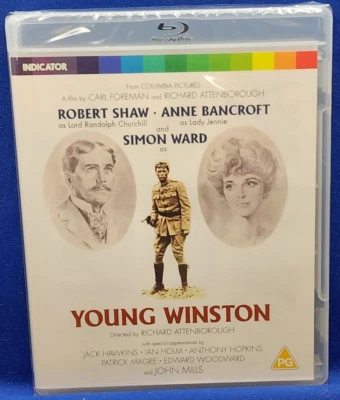 Young Winston (Blu-ray, 1972, Indicator #47) Robert Shaw, Anne Bancroft Foto 1 de 2