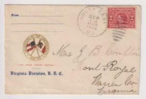 E3425: US #370 on 1909 Daughters of the Confederacy Cover - Picture 1 of 1