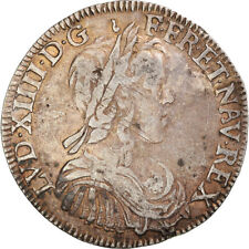 [#868359] Coin, France, Louis XIV, 1/2 Écu à la mèche longue, 1/2 Ecu, 1654, Lim