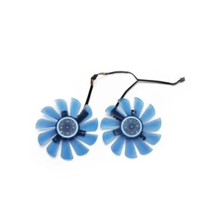 2pc Cooler Fan For HIS RX570 RX 570 RX470 IceQ GPU FDC10U12S9-C 88mm - Picture 1 of 2