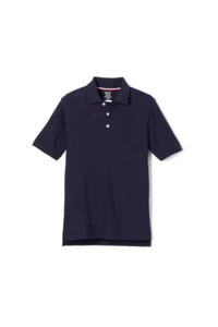 French Toast Boy Short Sleeve Pique Polo Uniform Shirt Navy Blue Size 10 - Picture 1 of 1