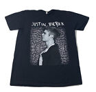 T-shirt noir concert Justin Bieber Purpose World Tour 2016 - Taille Large