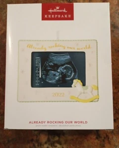  Hallmark 2022 Keepsake Ornament Already Rocking Our World.  24-28 - Picture 1 of 3