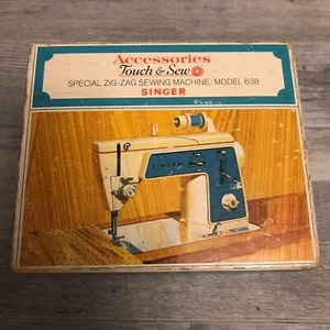 Singer Touch&Sew Special Zig-Zag Sewing Machine# 638 Acc Kit w Cams, Feet. Parts - Picture 1 of 10