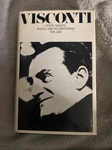 Visconti 3 Screenplays 1970 1st Printing HCDJ White Nights, Rocco, The Job VG - Picture 1 of 9