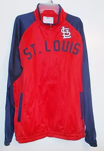 MLB St.Louis Cardinals Mens Track Jacket NWT - Picture 1 of 2
