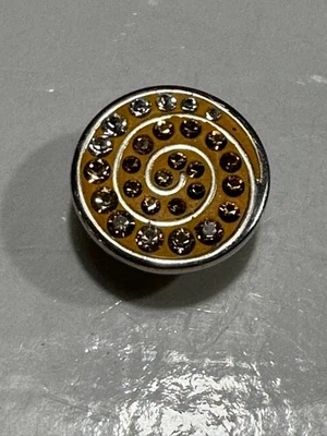 Authentic Kameleon .925 Sterling Silver Topaz Spiral Swarovski Crystal Jewel Pop — 第 1/4 张图片