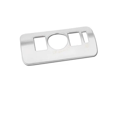 Guarnição de tampa de quadro de botão de farol de titânio prata para Volvo S60 2011-2018 1 peça - Imagem 1 de 4