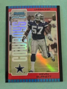 2006 Bowman Chrome KEVIN BURNETT Rookie Red Refractor #138 Dallas Cowboys RC - Picture 1 of 2