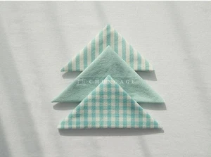 Jade green Gingham Cotton Fabric Precuts Bundle Patchwork Quilting Scraps 8mm - Picture 1 of 6