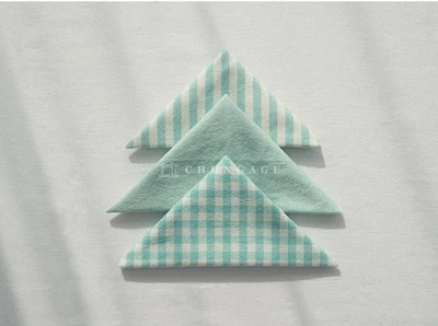 Jade green Gingham Cotton Fabric Precuts Bundle Patchwork Quilting Scraps 8mm - Image 1 of 4