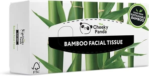 Bamboo Facial Tissues Boxes | Flat Tissue Box (80 Tissues per Box) | Soft 3 Ply - Picture 1 of 12